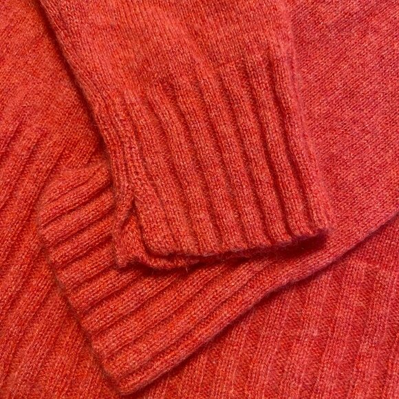 White + Warren Cashmere mockneck Sweater I Heathered Raspberry Pink Size S - Picture 10 of 14